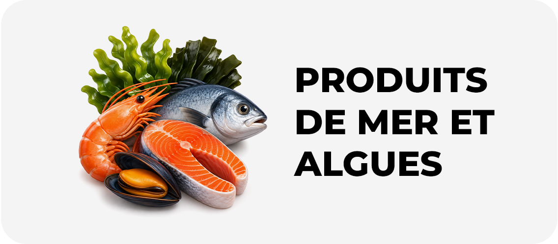 Produits de mer et algues