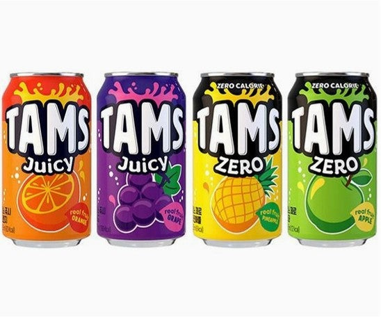TAMS ZERO(Aapple, Pineapple) + TAMS JUICY(Orange, Grapes)_20EA