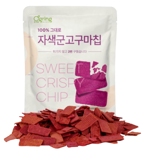 Roasted Sweet Potato Chips Purple Sweet Potato