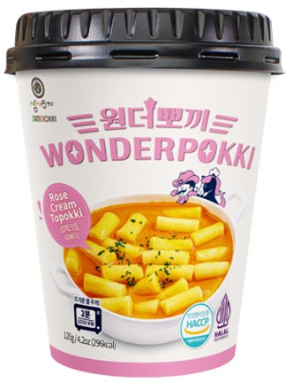 Rose Cream Cup Topokki