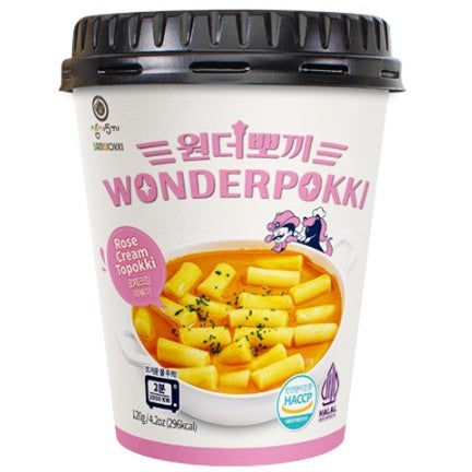 Rose Cream Cup Topokki