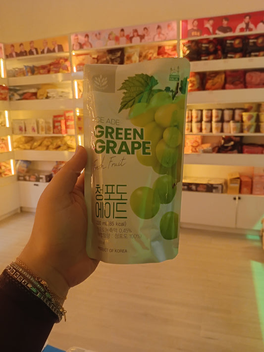 Ice ade green grape fresh fruit