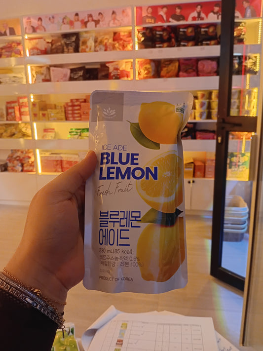 Fresh fruit ice Ade Blue lemon