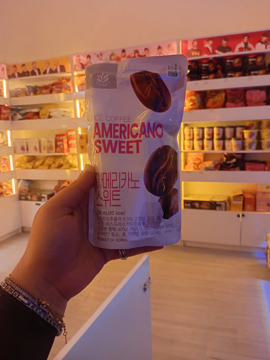 Ice coffee Americano sweet